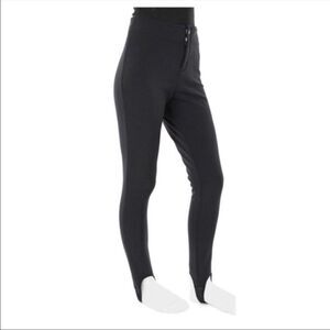 Vintage Schoeller of Switzerland Black Straight Slim Leg Stirrup Ski Snow Pants